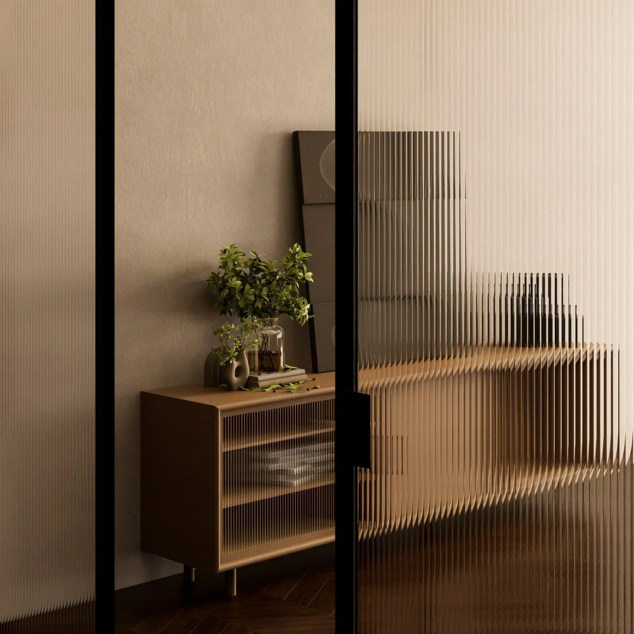 Fluted Acrylic Product Showcase