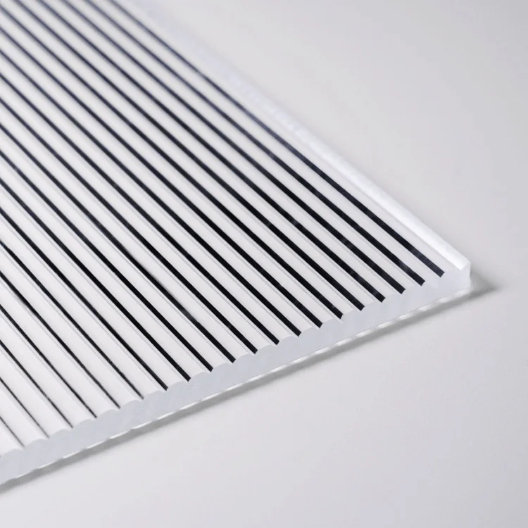 Acrylic Fluted Out 4mm